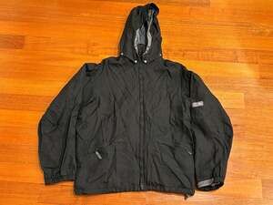 Vintage Nike ACG 3 Layer Outer Layer Full Zip Hooded Windbreaker Jacket Black M
